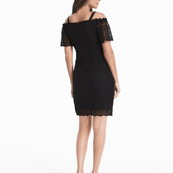 New White House Black Market Off Shoulder Dress 0P - Picture 3 of 9